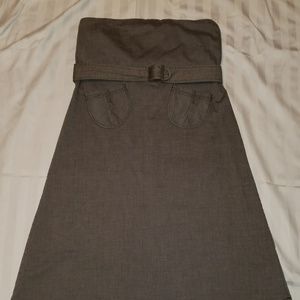 Melissa Bell Strapless, Pocketed Dress with Belt